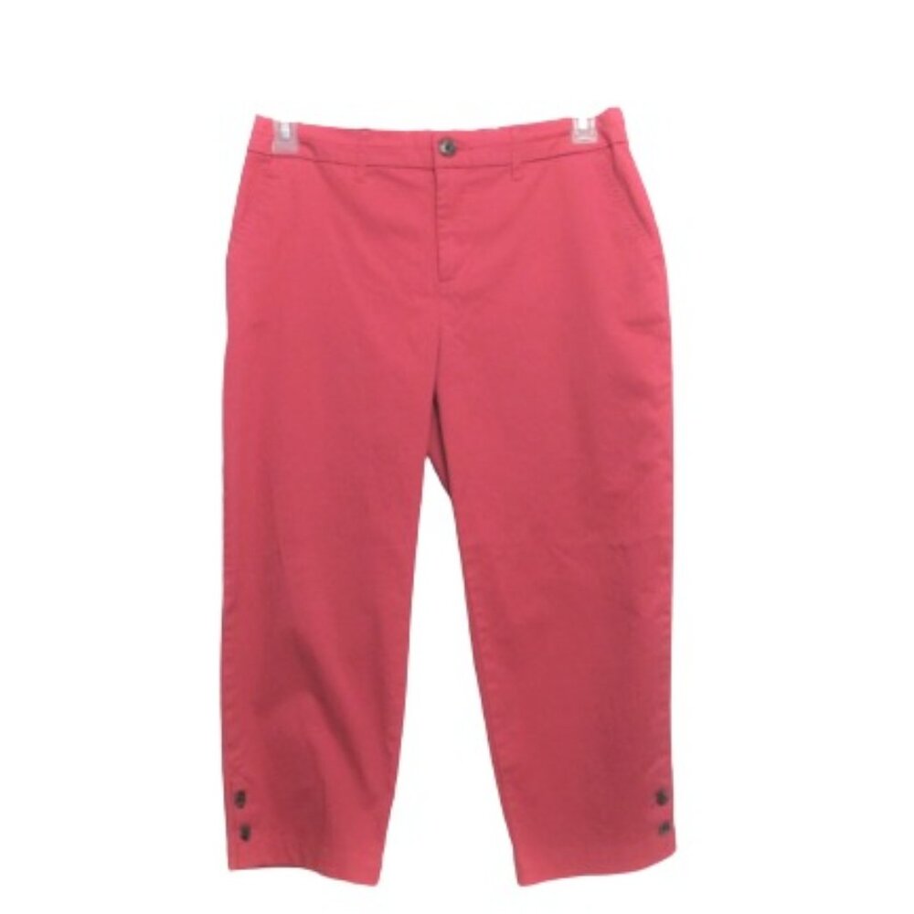 Croft& Barrow Womens Pink Stretch Capris